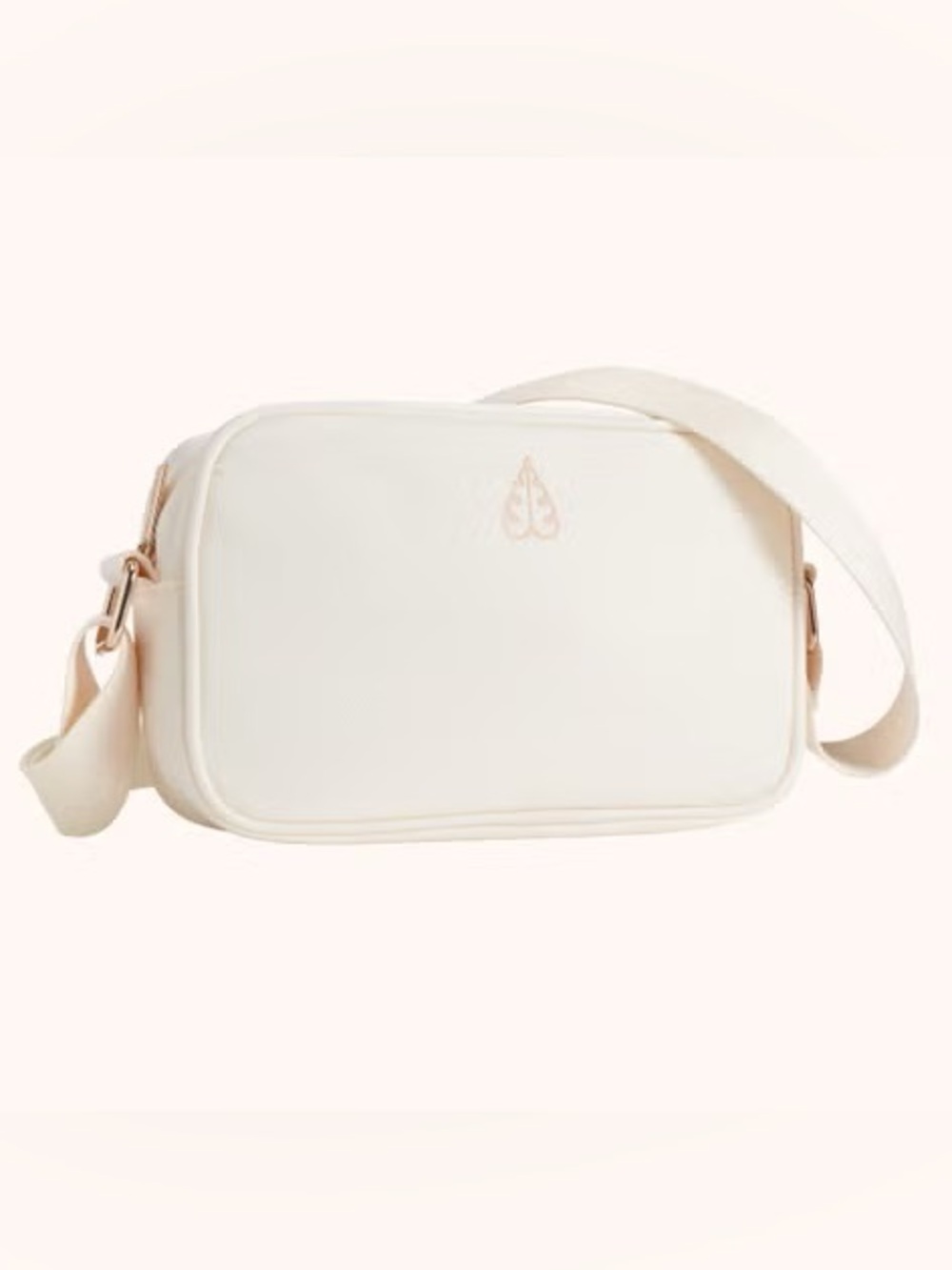 Biossance Cream Crossbody Bag